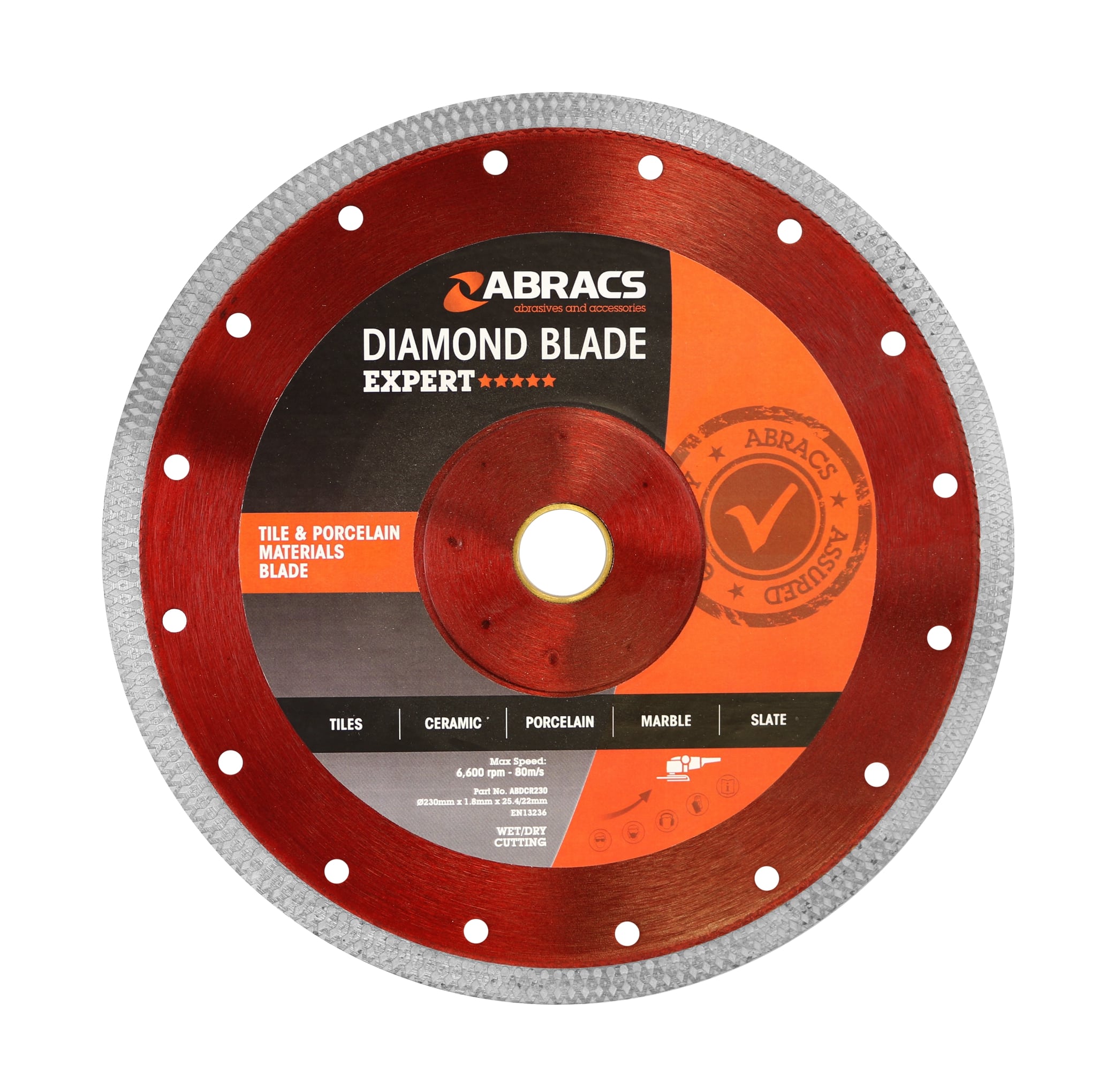 Abracs Diamond Tile Blade 230mm x 2.4mm x 25.4/22mm