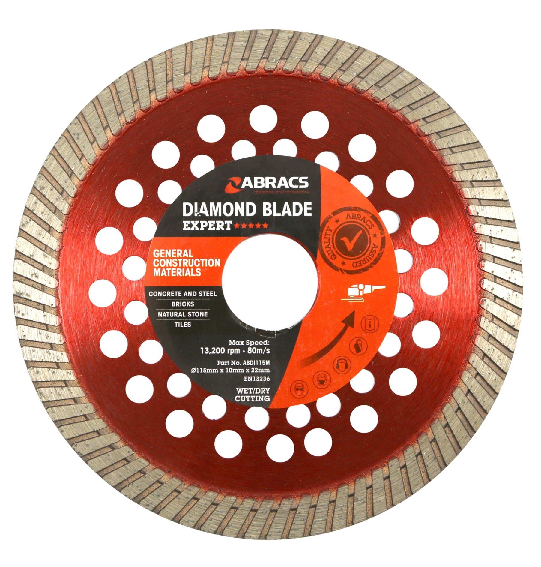 Abracs GCM Diamond Blade 115mm x 10mm x 22mm