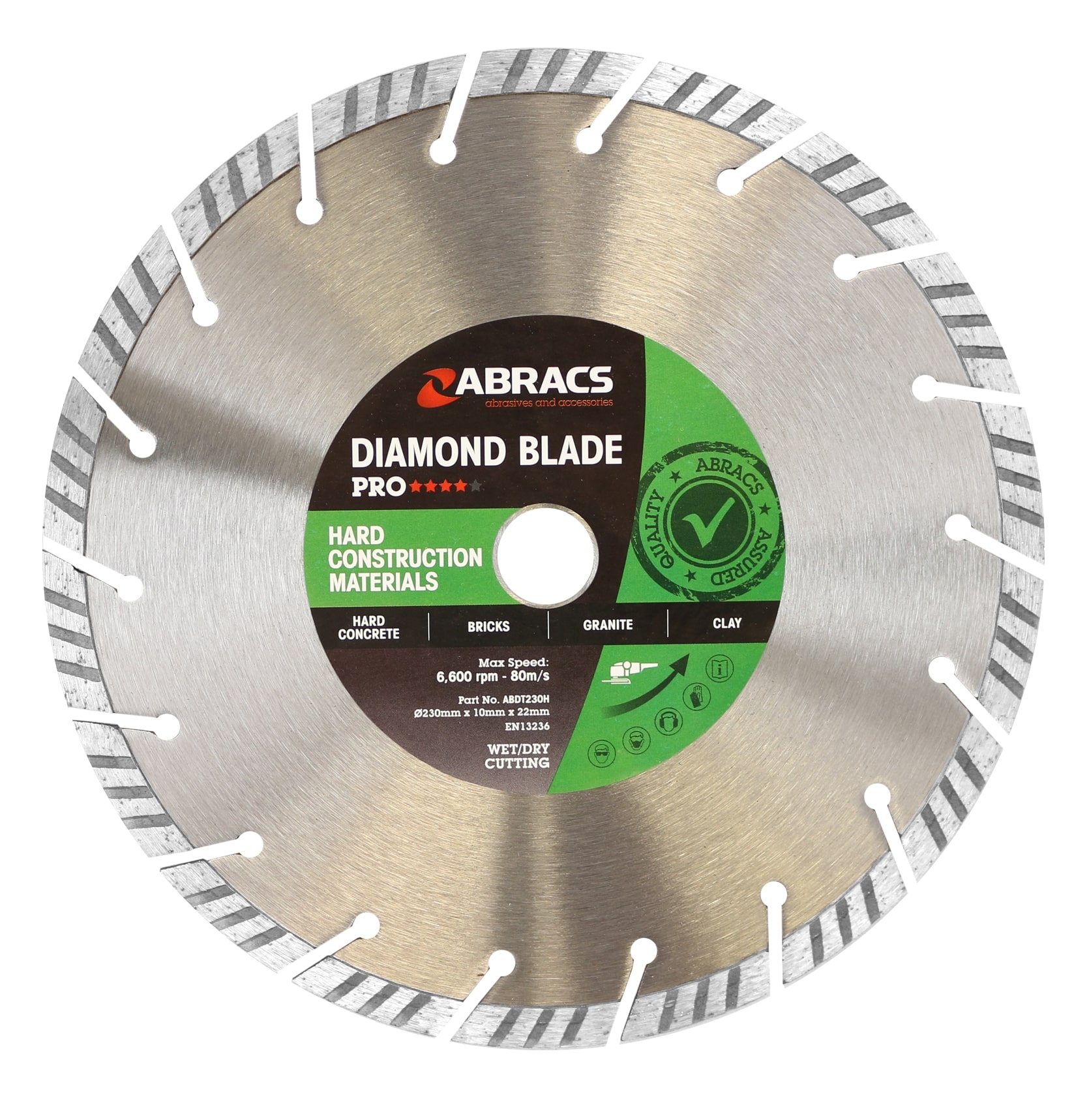 Abracs HCM Diamond Blade 230mm x 10mm x 22mm 