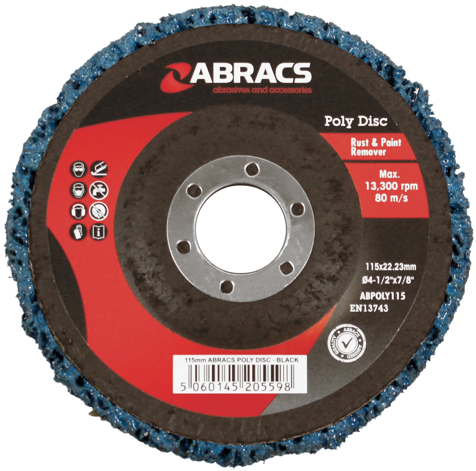 Abracs Poly Disc 115mm - Blue