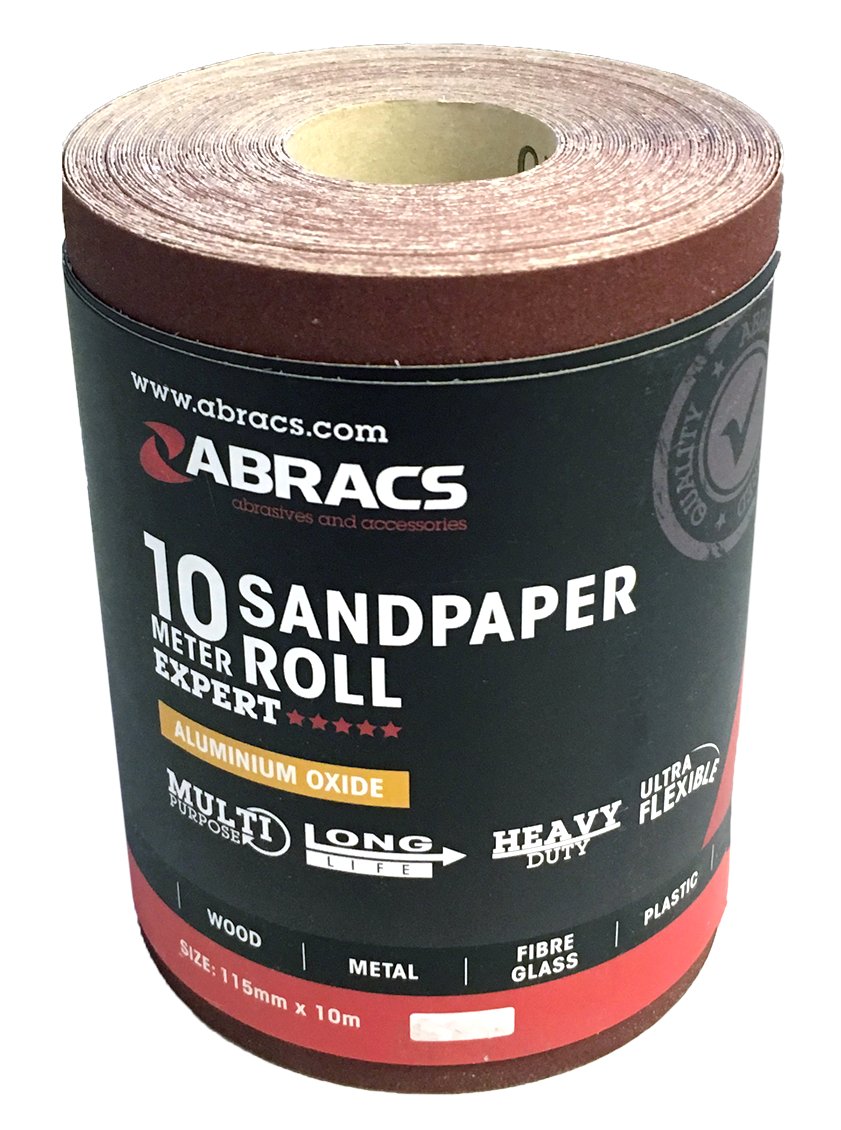 Abracs  Sandpaper Roll 115mm x 10M x 40G