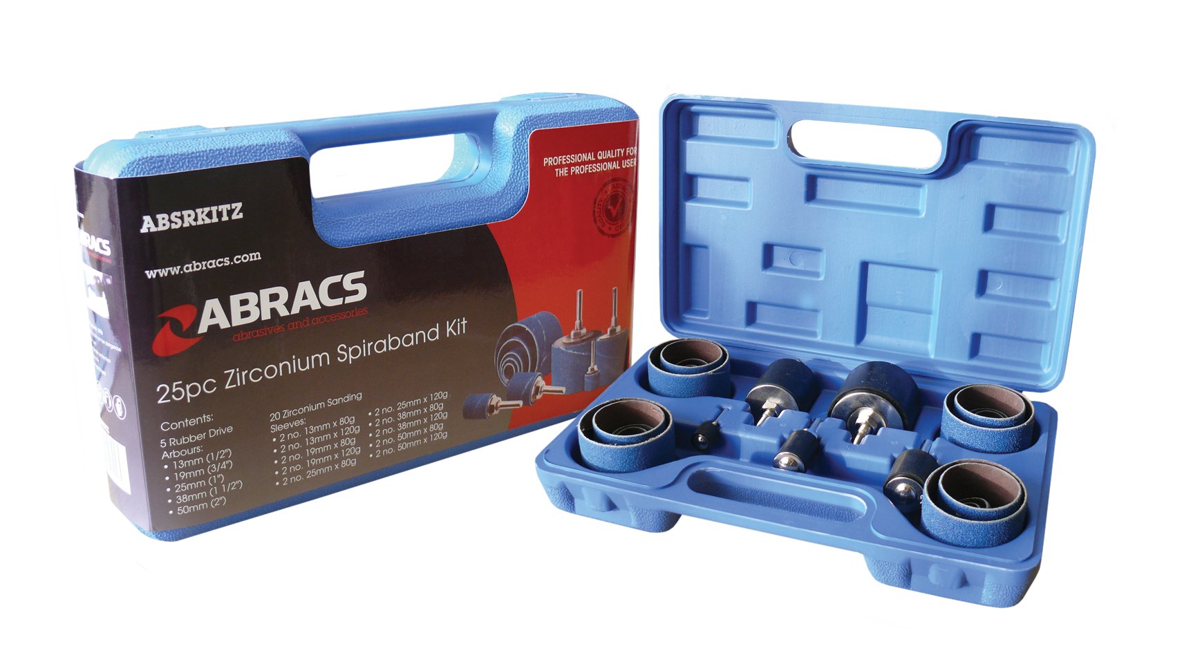 Abracs  25pc ABRACS SPIRABAND KIT - ZIRCONIUM 