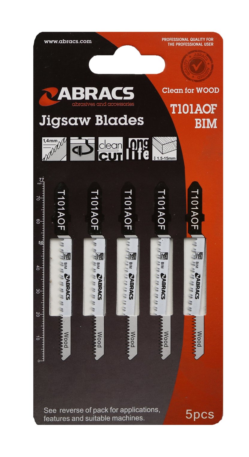 Abracs  JIGSAW BLADE WOOD T101AOF (5pcs) 