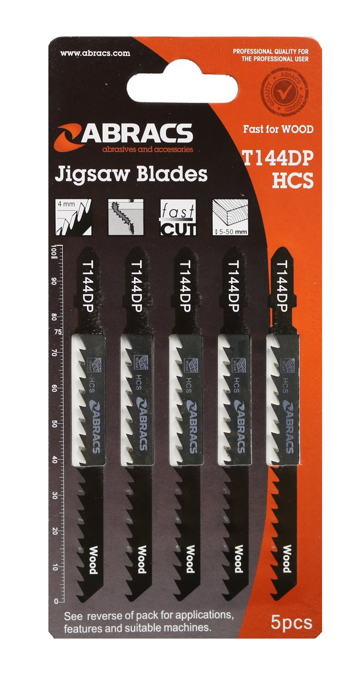 Abracs  JIGSAW BLADE WOOD T144DP (5pcs) 