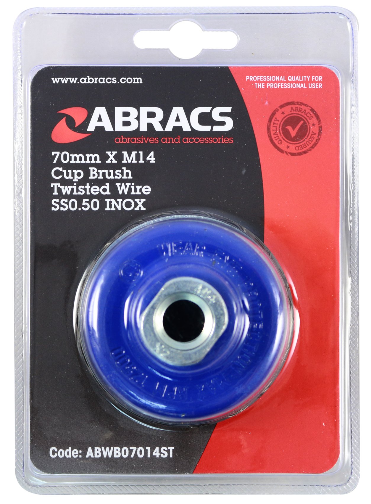 Abracs  70mm x M14 T/KNOT WIREBRUSH S/S