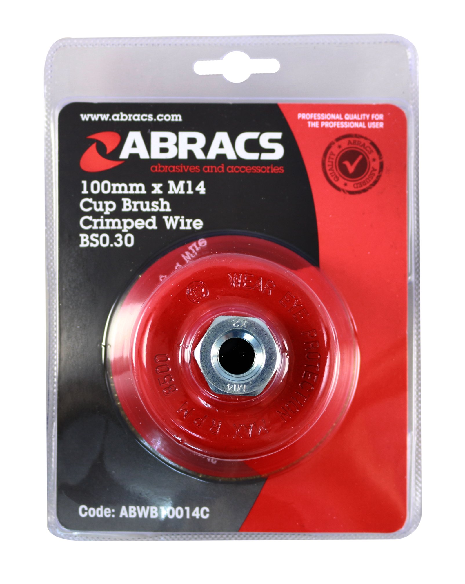 Abracs  100mm x M14 CRIMP WIREBRUSH