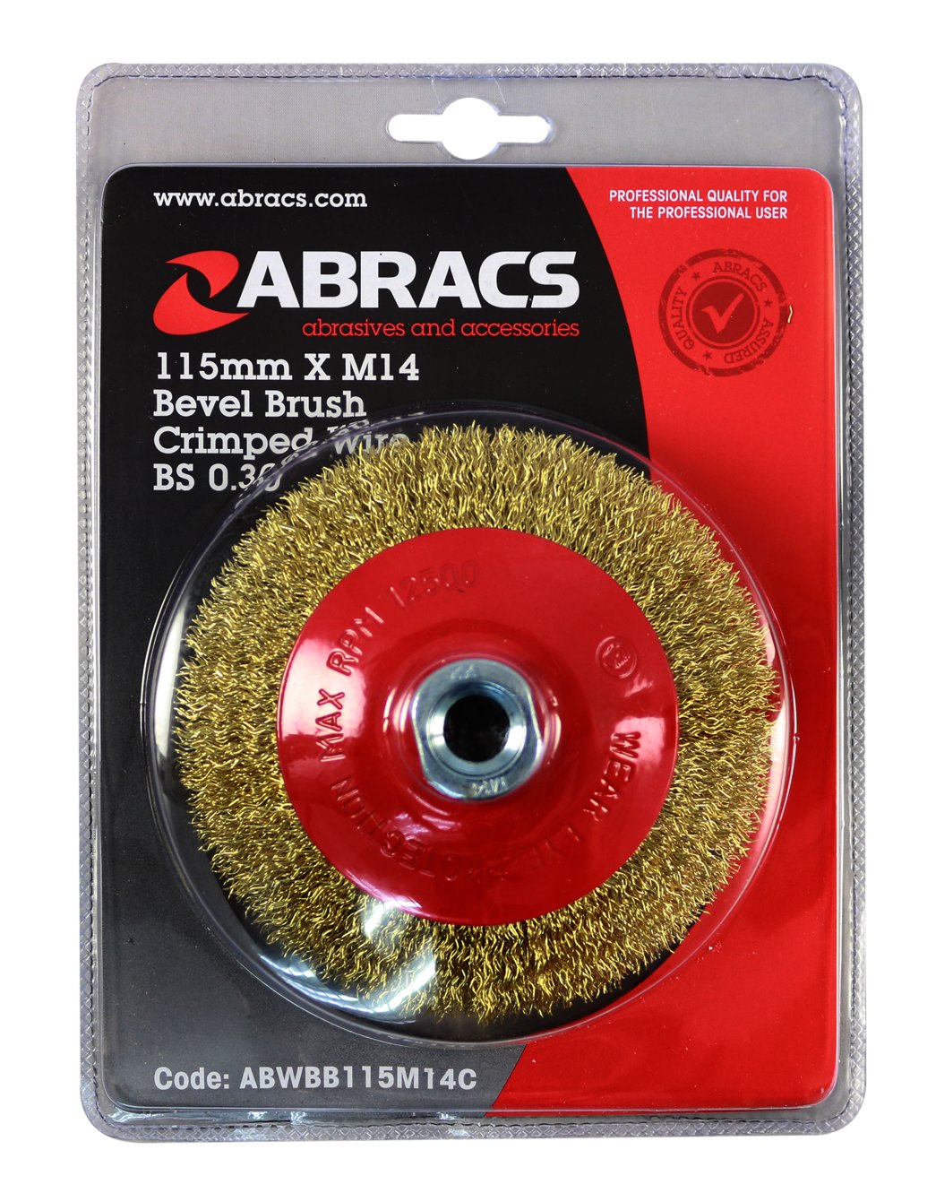 Abracs  115mm x M14 CRIMP BEVEL BRUSH