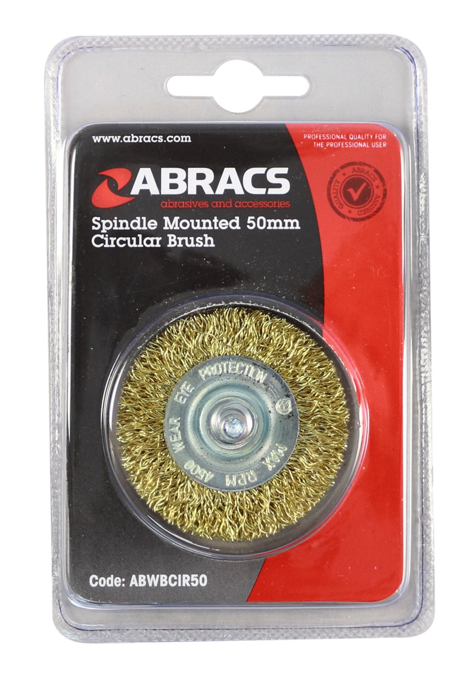 Abracs  SPINDLE MOUNTED 50mm CIRCULAR BRUSH 