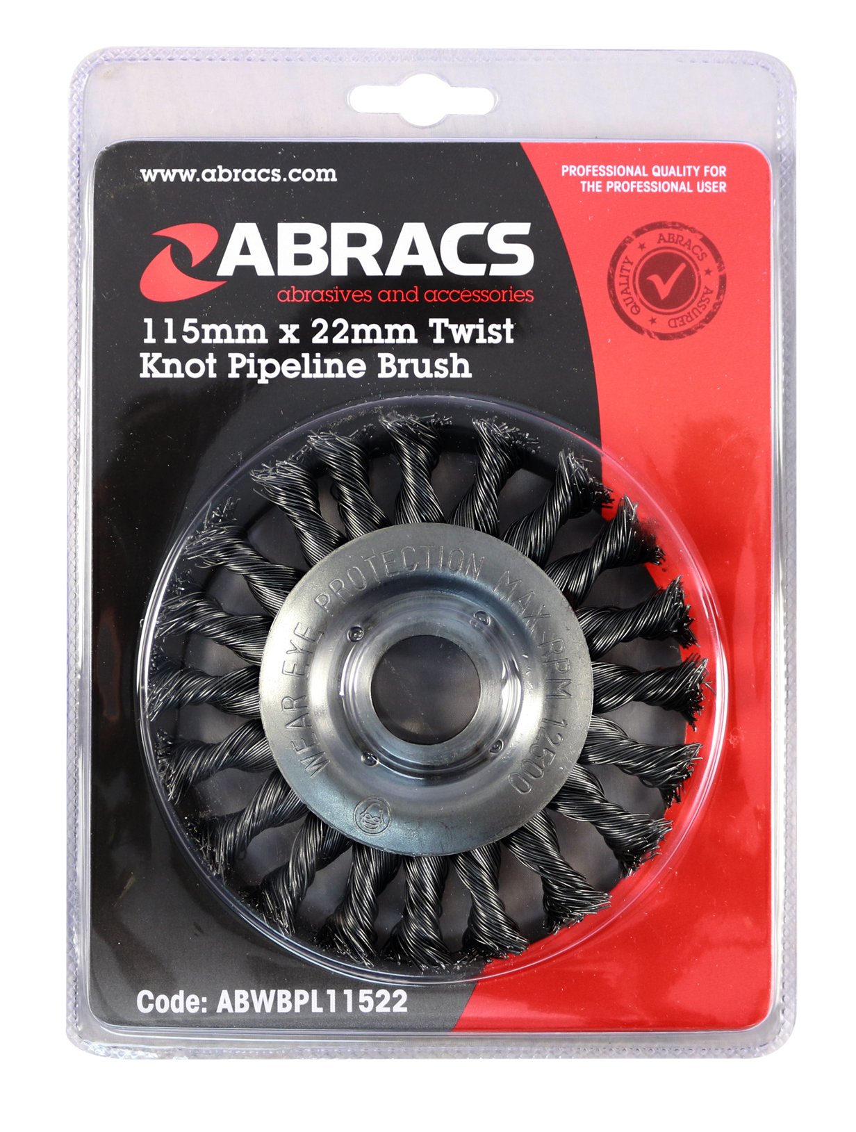 Abracs  PIPELINE BRUSH 115mm X 22mm bore