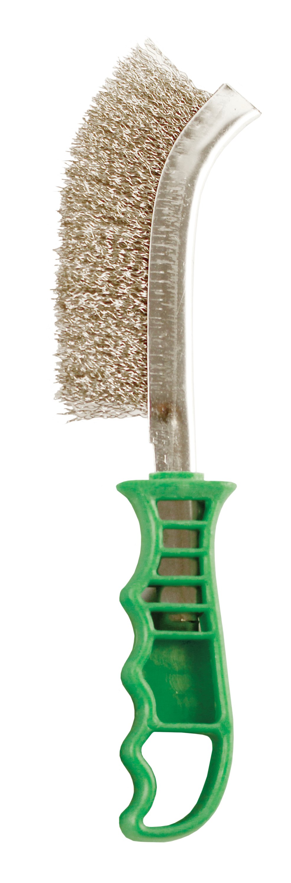 Abracs  SCRATCH BRUSH - PLASTIC HANDLE (STAINLESS STEEL)