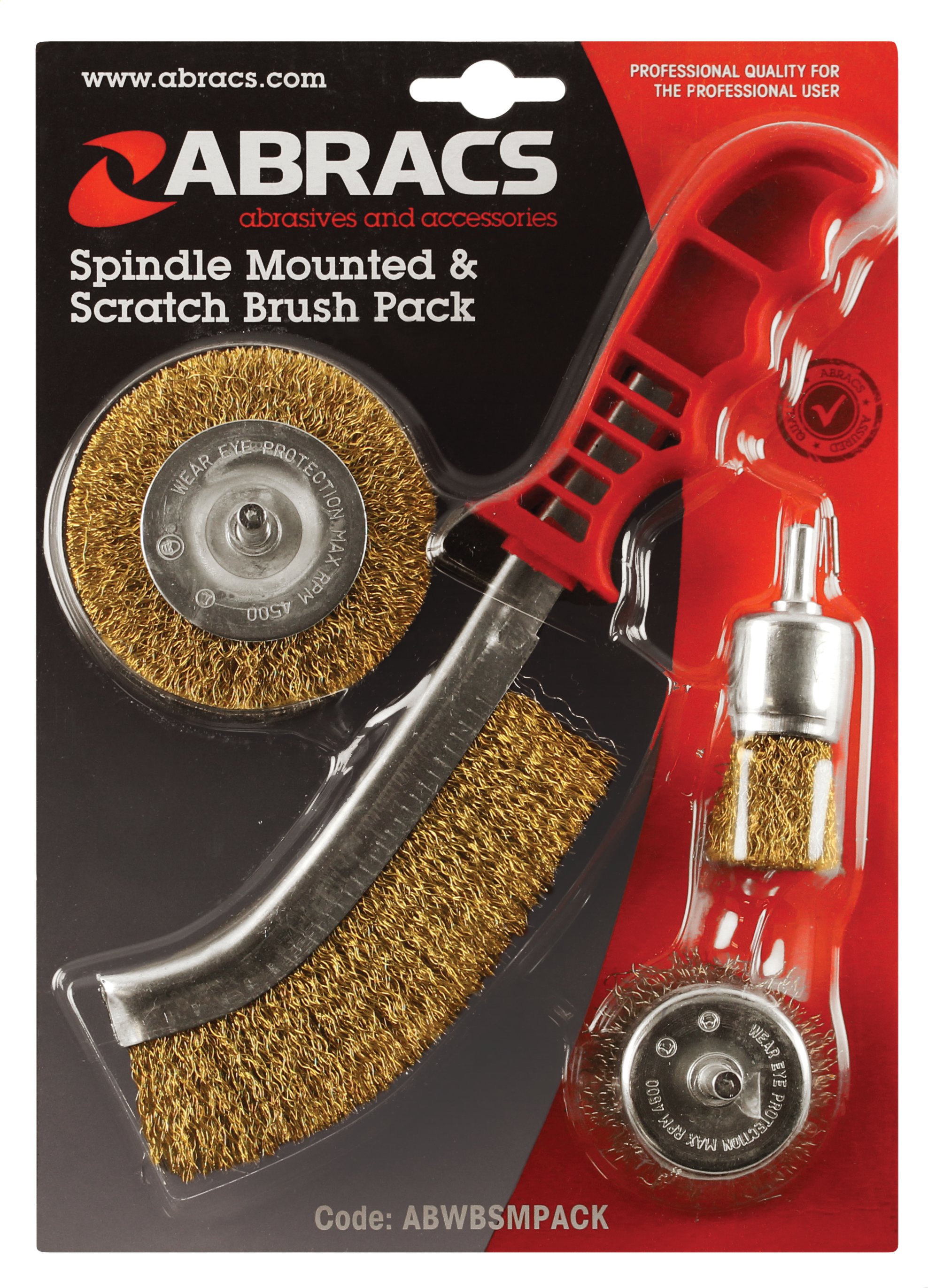 Abracs  SPINDLE MOUNTED & SCRATCH BRUSH PACK