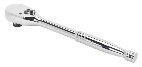 Sealey AK660S Stubby Ratchet Wrench 1//4Sq Drive Pear-Head Flip Reverse