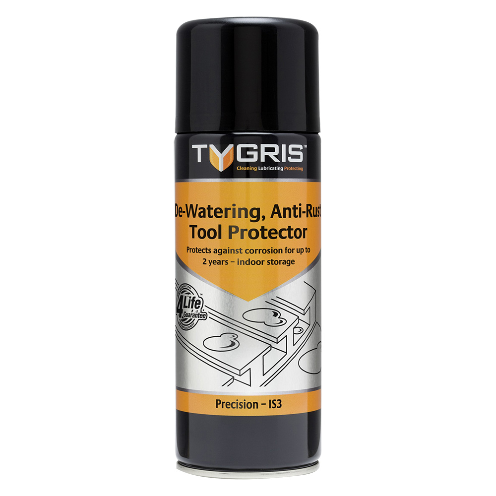 Tygris " PRECISION" De-Watering, Anti-Rust Tool Protector - 400 ml IS3 