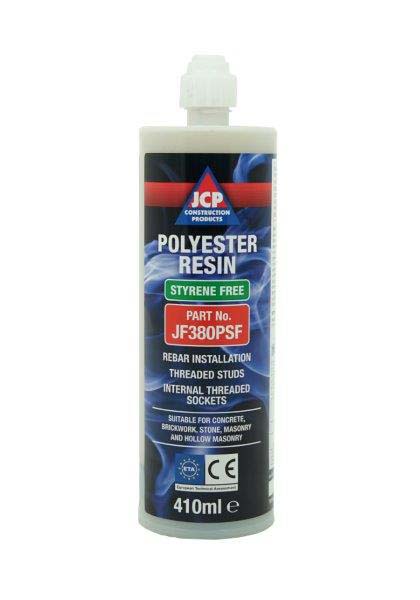 JCP JF380PSF Chemical Anchors - Chemical Injection Resin - Grey Styrene Free Polyester 380ml