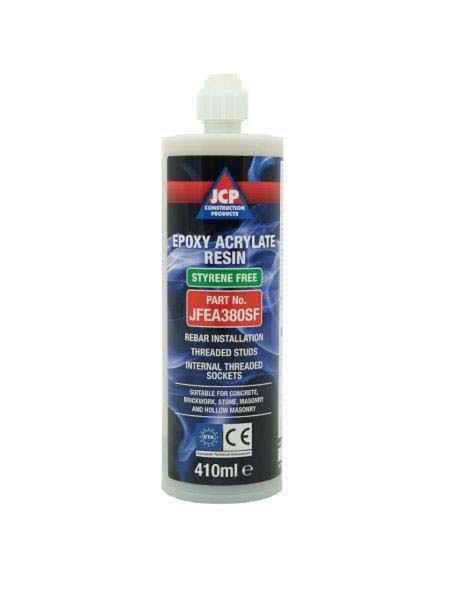 JCP JFEA380SF Chemical Anchors - Chemical Injection Resin - Grey Styrene Free Epoxy Acrylate 380ml