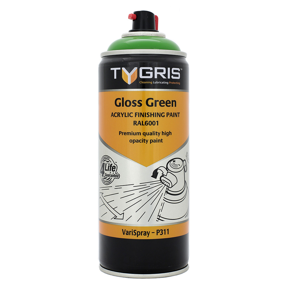 TYGRIS Gloss Green Paint (RAL6001) - 400 ml P311 
