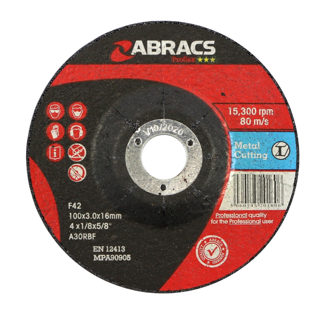 Abracs  PROFLEX 100mm x 3mm x 16mm DPC METAL Cutting Disc