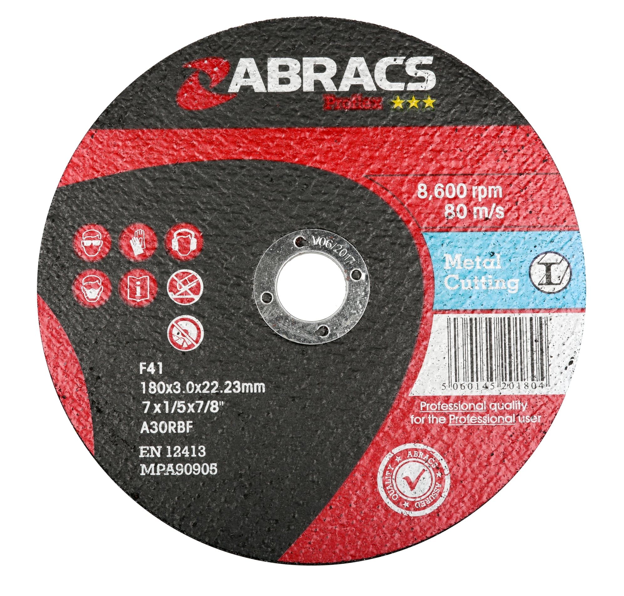 Abracs  PROFLEX 178mm x 3mm x 22mm FLAT METAL Cutting Disc