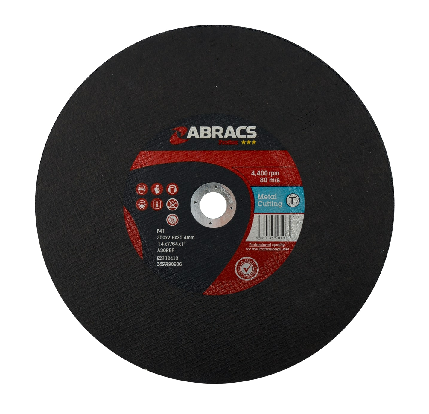 Abracs  PROFLEX 350mm x 2.8mm x 25mm FLAT METAL Cutting Disc