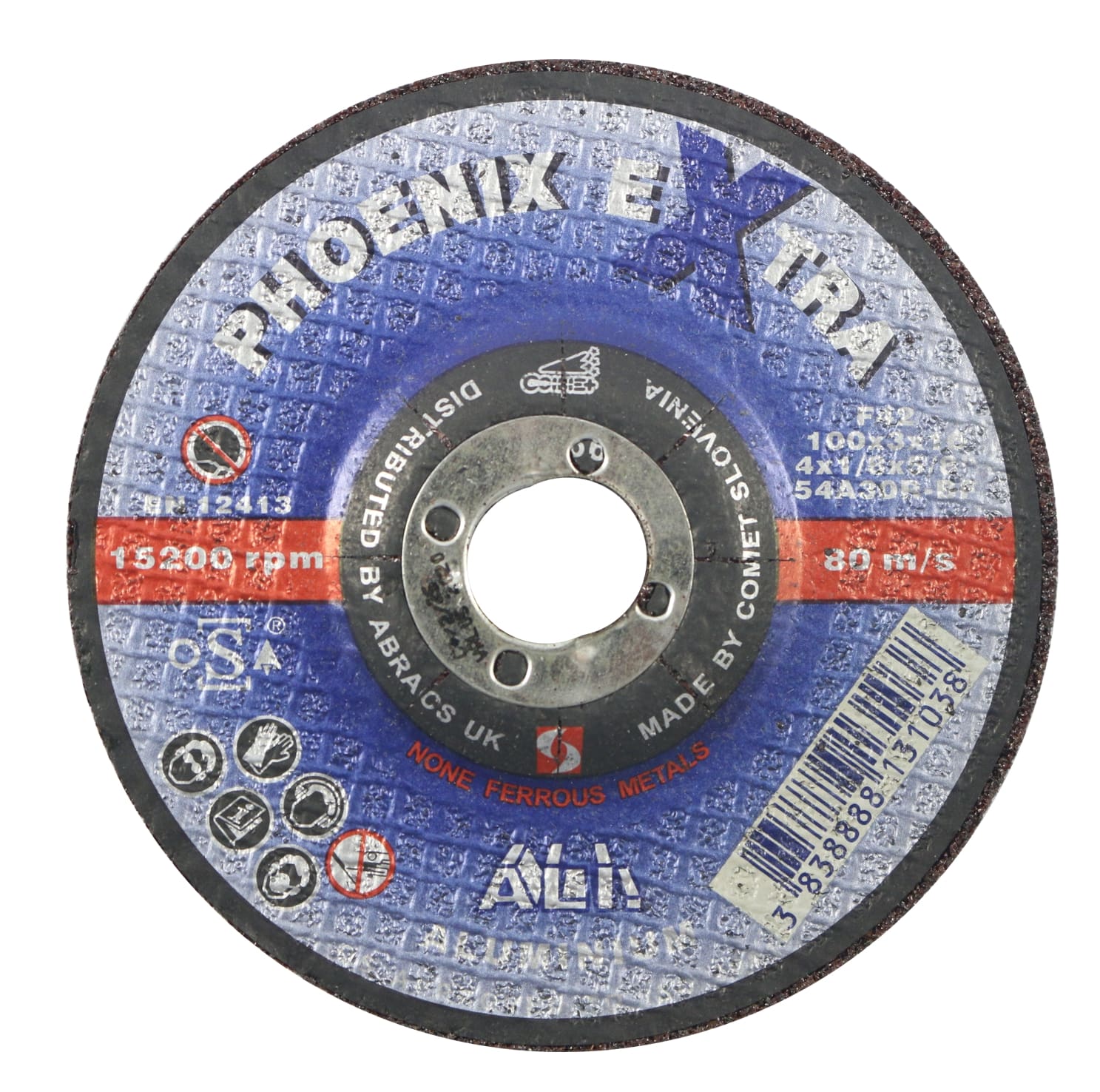 Abracs  100mm x 3mm x 16mm PHOENIX EXTRA ALI Cutting Disc