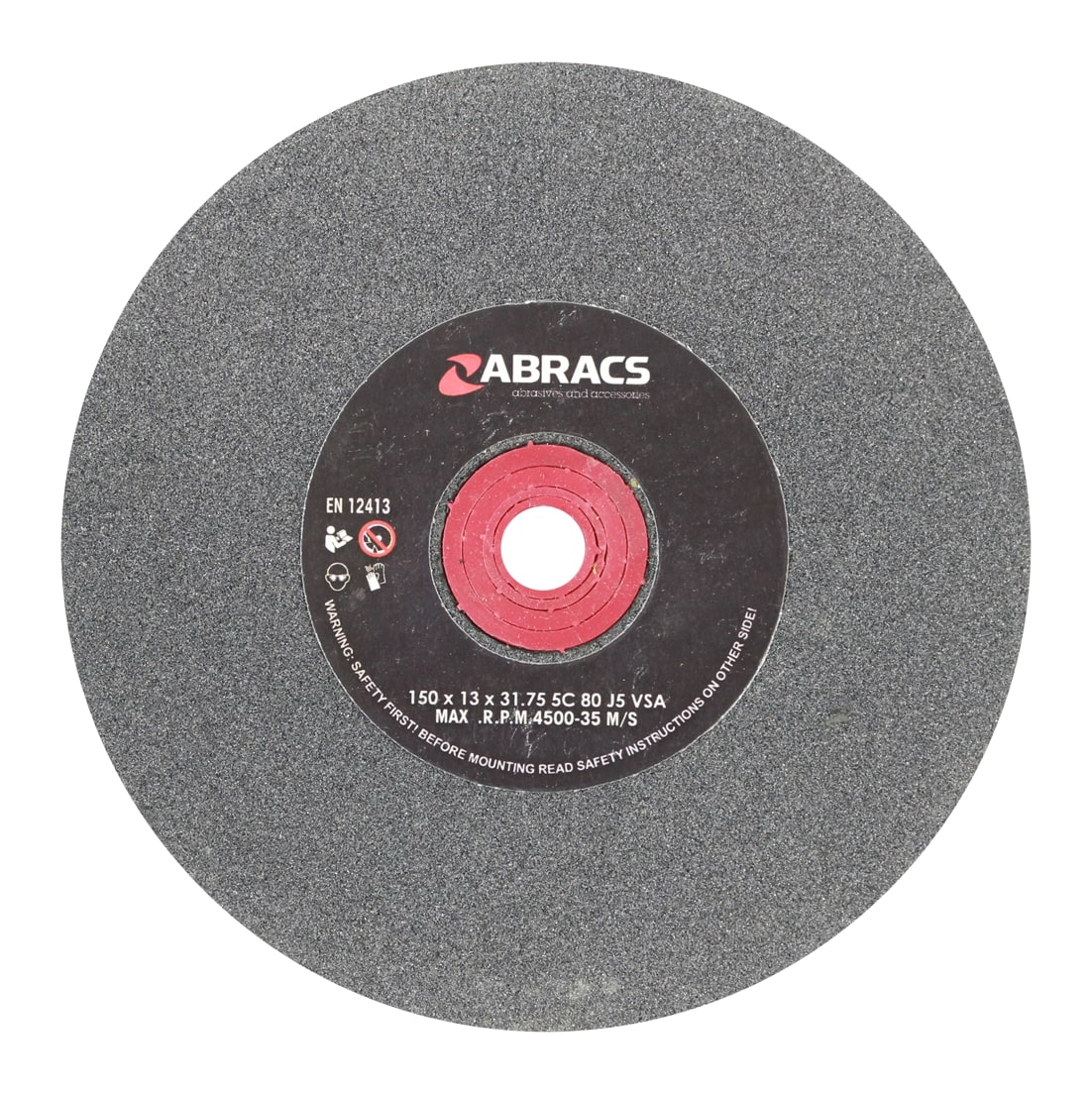 Abracs  150mm x 13mm x 80g SIL/CR BENCH GRINDING WHEEL