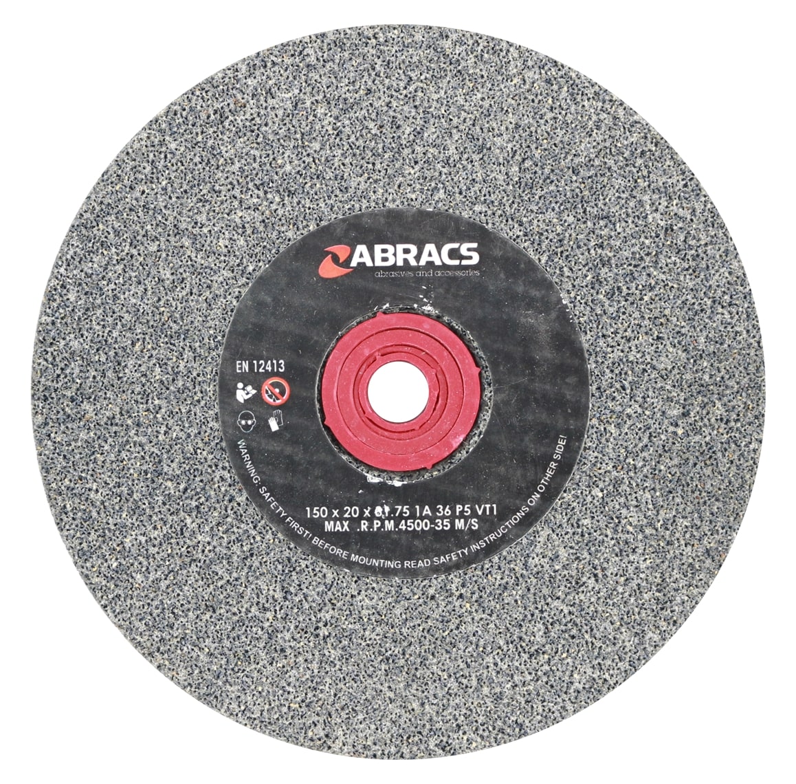 Abracs  150mm x 20mm x 36g AL/OX BENCH GRINDING WHEEL