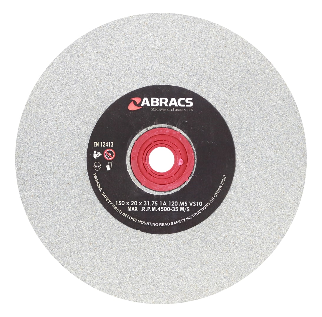 Abracs  150mm x 20mm x 120g AL/OX BENCH GRINDING WHEEL