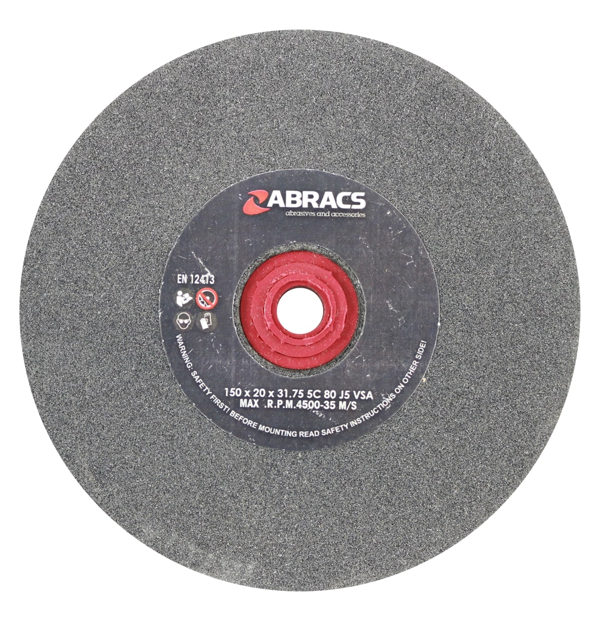 Abracs  150mm x 20mm x 80g SIL/CR BENCH GRINDING WHEEL