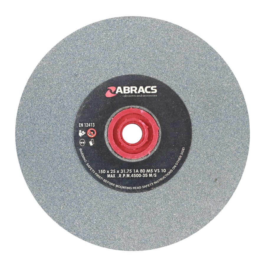 Abracs  150mm x 25mm x 80g AL/OX BENCH GRINDING WHEEL