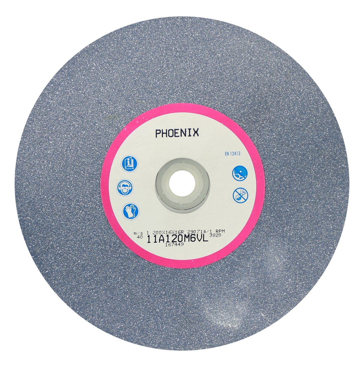 Abracs  200mm x 16mm x 120g AL/OX BENCH GRINDING WHEEL