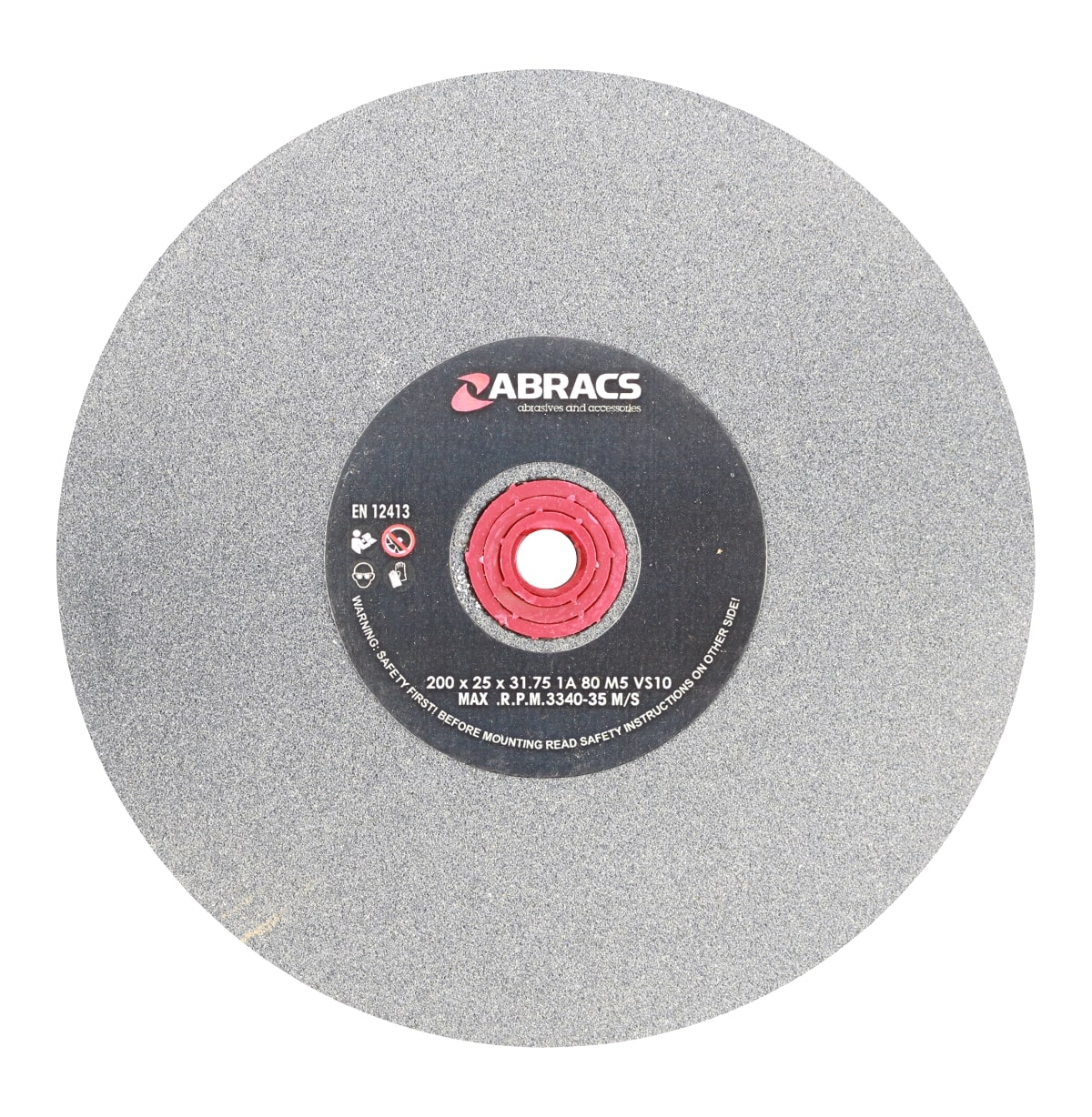 Abracs  200mm x 25mm x 80g AL/OX BENCH GRINDING WHEEL