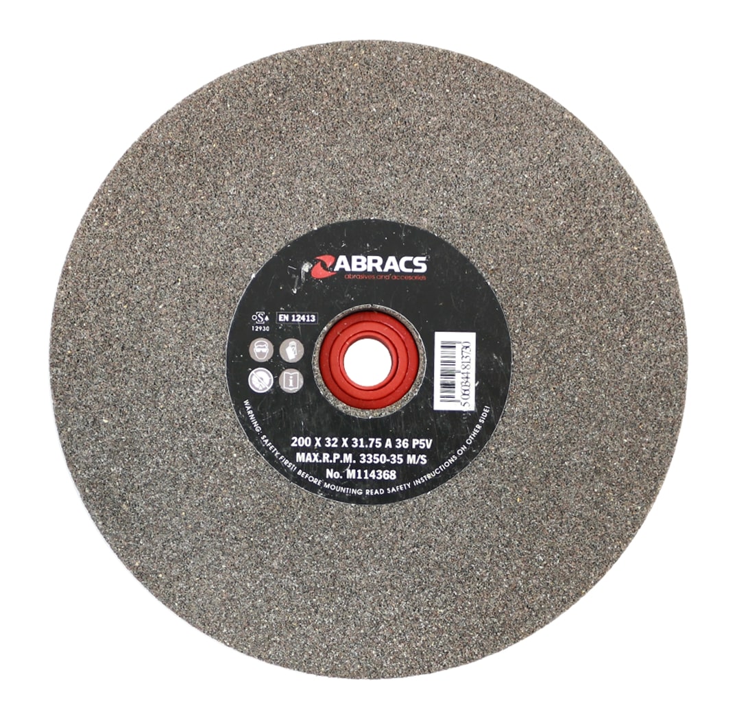 Abracs  200mm x 32mm x 36g AL/OX BENCH GRINDING WHEEL