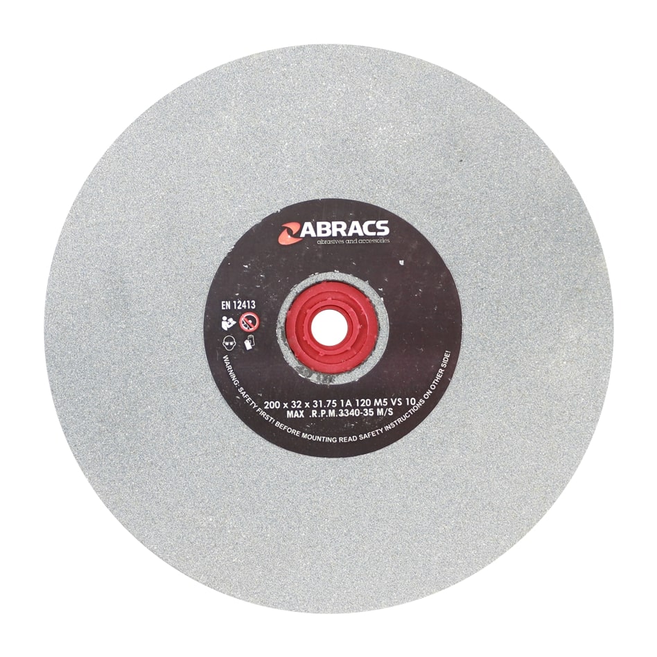 Abracs  200mm x 32mm x 120g AL/OX BENCH GRINDING WHEEL