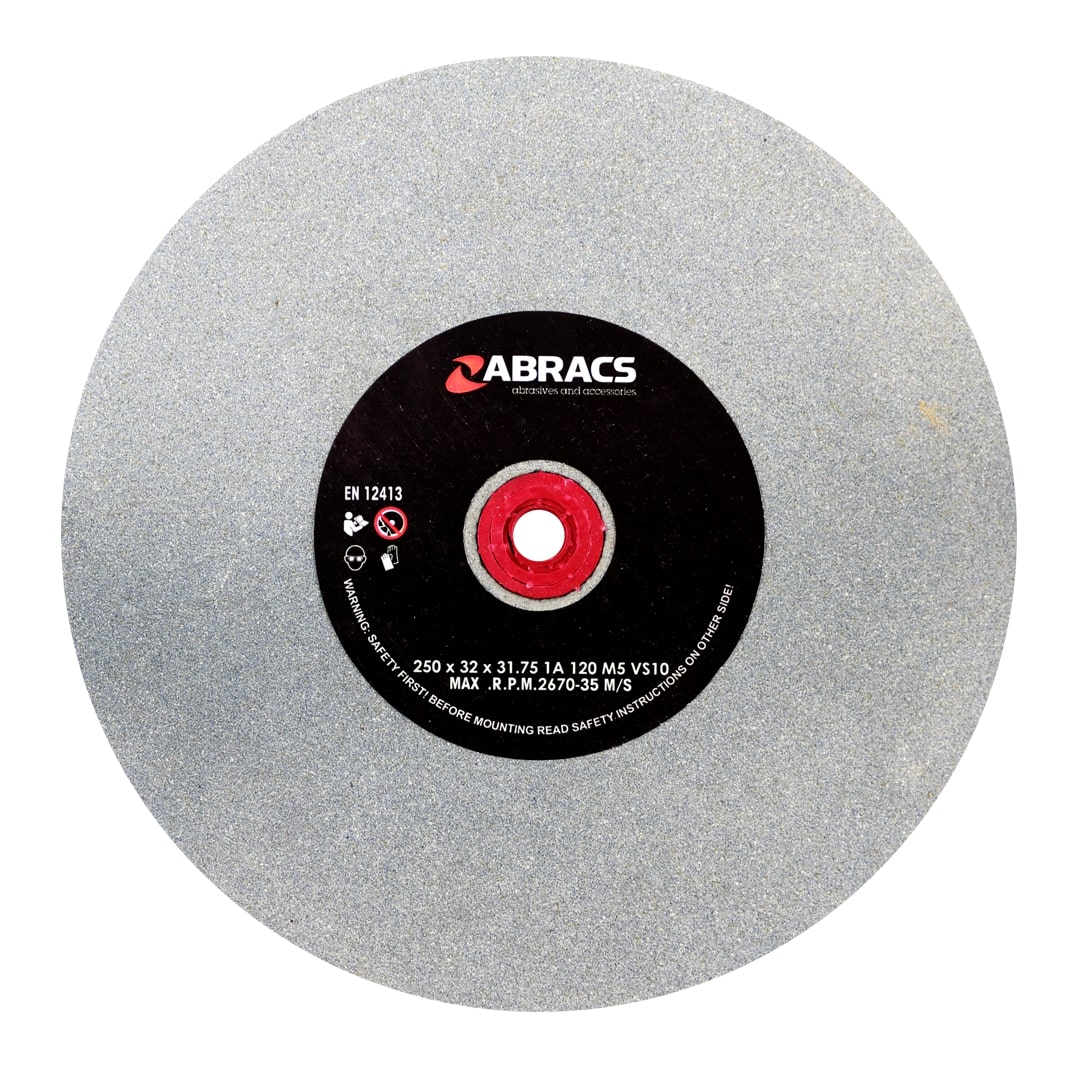 Abracs  250mm x 32mm x 120g AL/OX BENCH GRINDING WHEEL