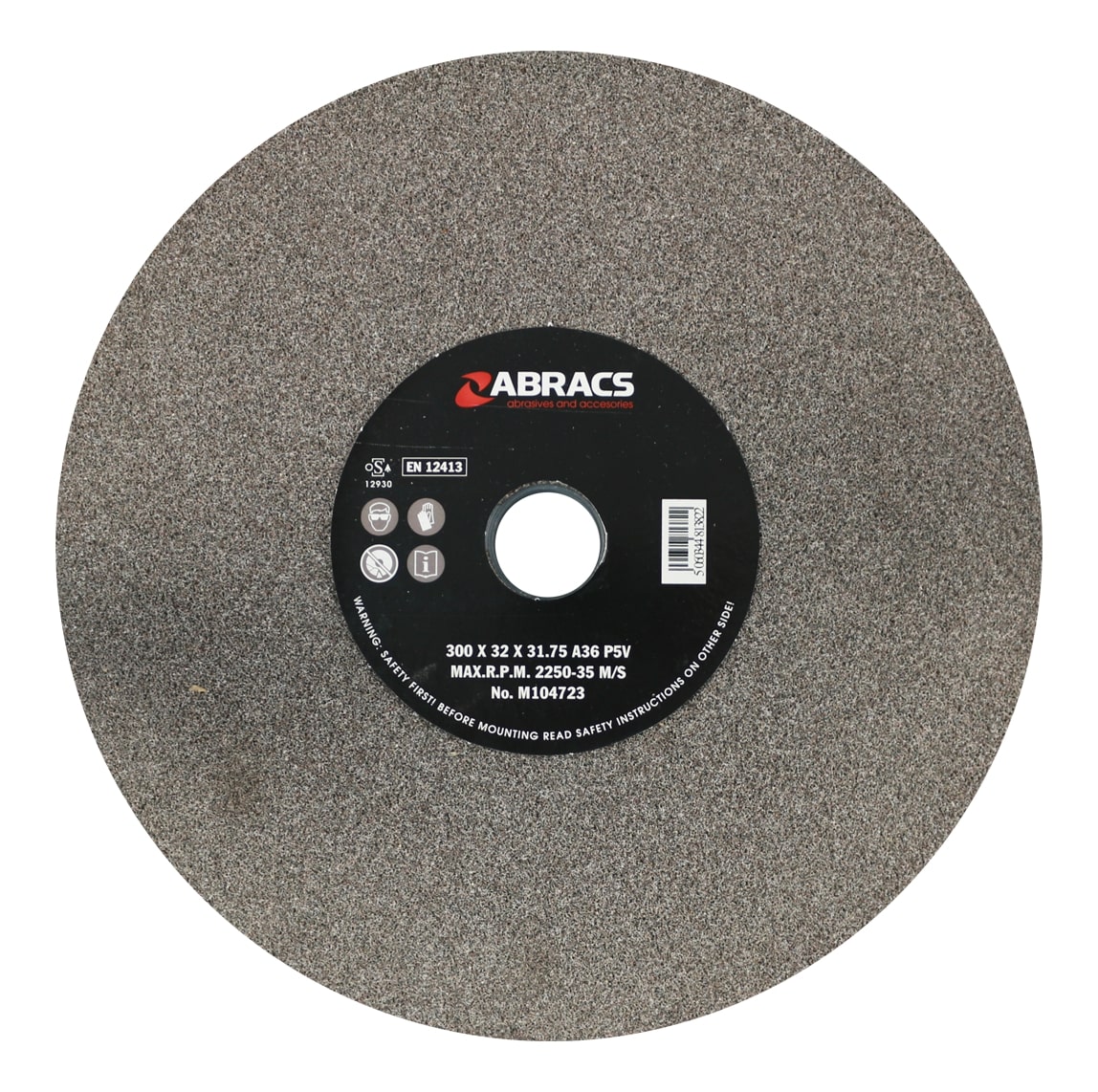 Abracs  300mm x 32mm x 36g AL/OX BENCH GRINDING WHEEL