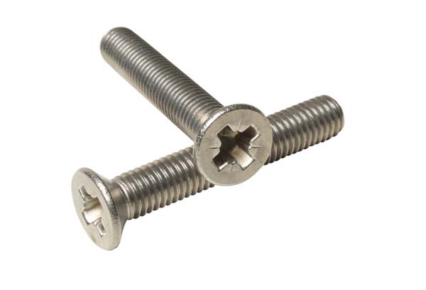 M6 X 60 POZI CSK M/C SCREWS A2     DIN 965