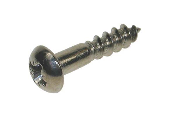 10G X 1" POZI ROUND WOODSCREWS A2     DIN 7996