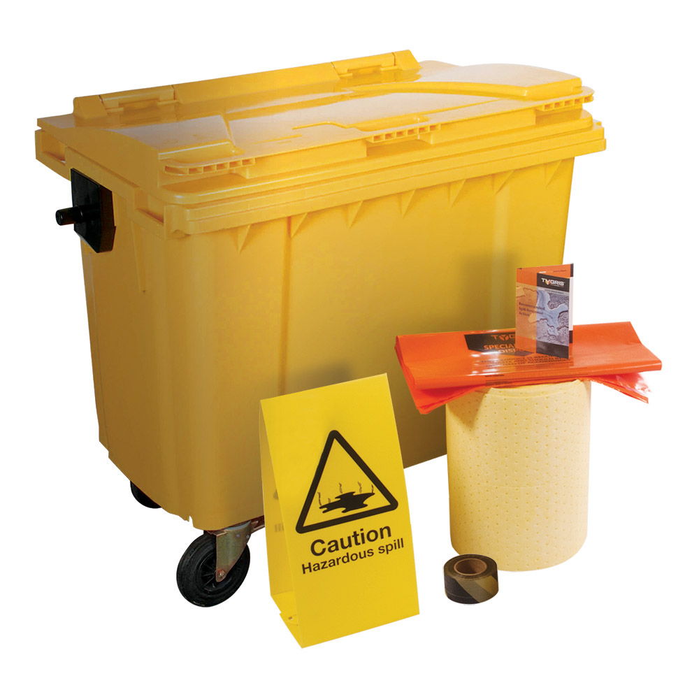 TYGRIS 4-Wheeled Chemical Spill Kit - 1000 Litre SK1000(U) 