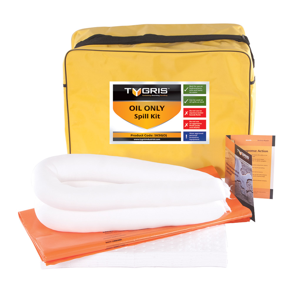 TYGRIS On-The-Go Oil Only Spill Kit - 50 Litre SK50(O) 