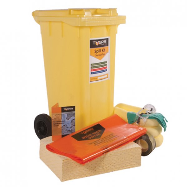 TYGRIS 2-Wheeled Chemical Spill Kit - 90 Litre SK90(U) 