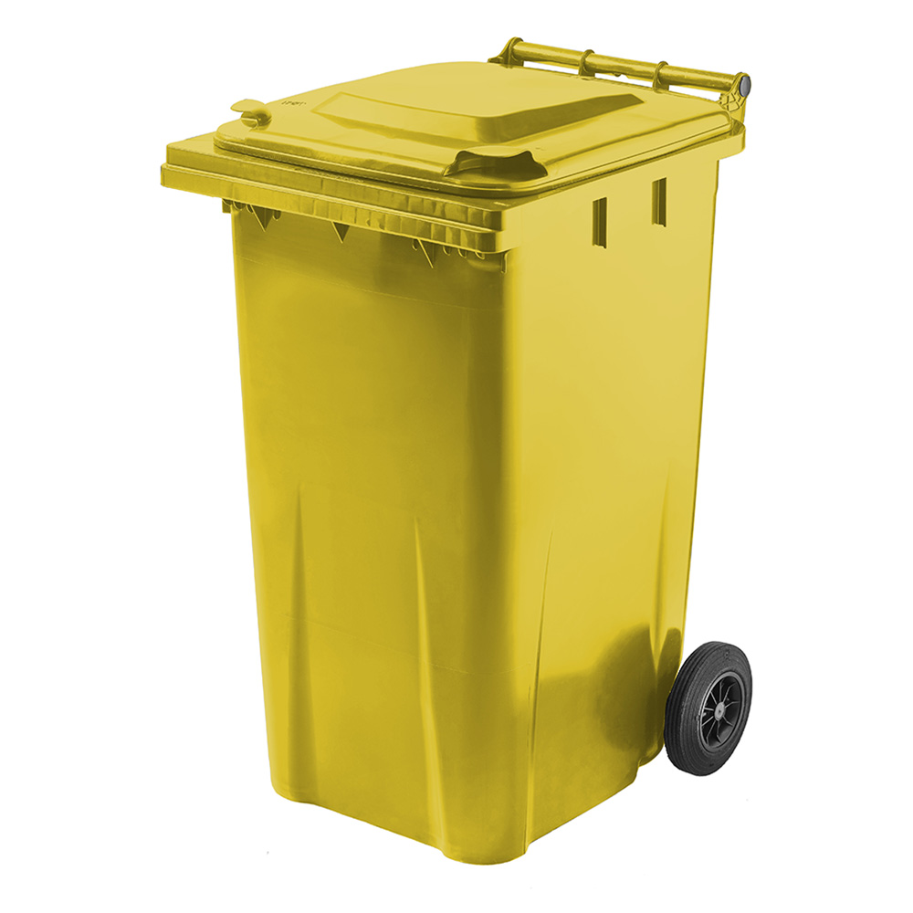 TYGRIS 2 Wheeled Bin - Yellow 240 Litre SKB240 