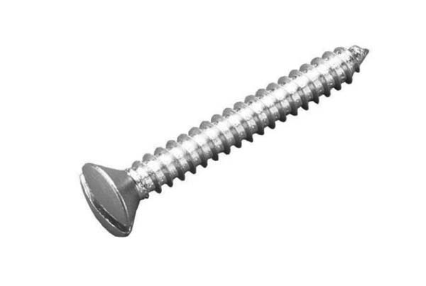 8G X 1"  Slotted Raised CSK Self Tapping Screws Stainless DIN 7973-50 PACK 