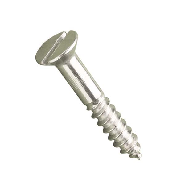 2.5 X 10.0MM SLOTTED CSK WOODSCREWS A2     DIN 97