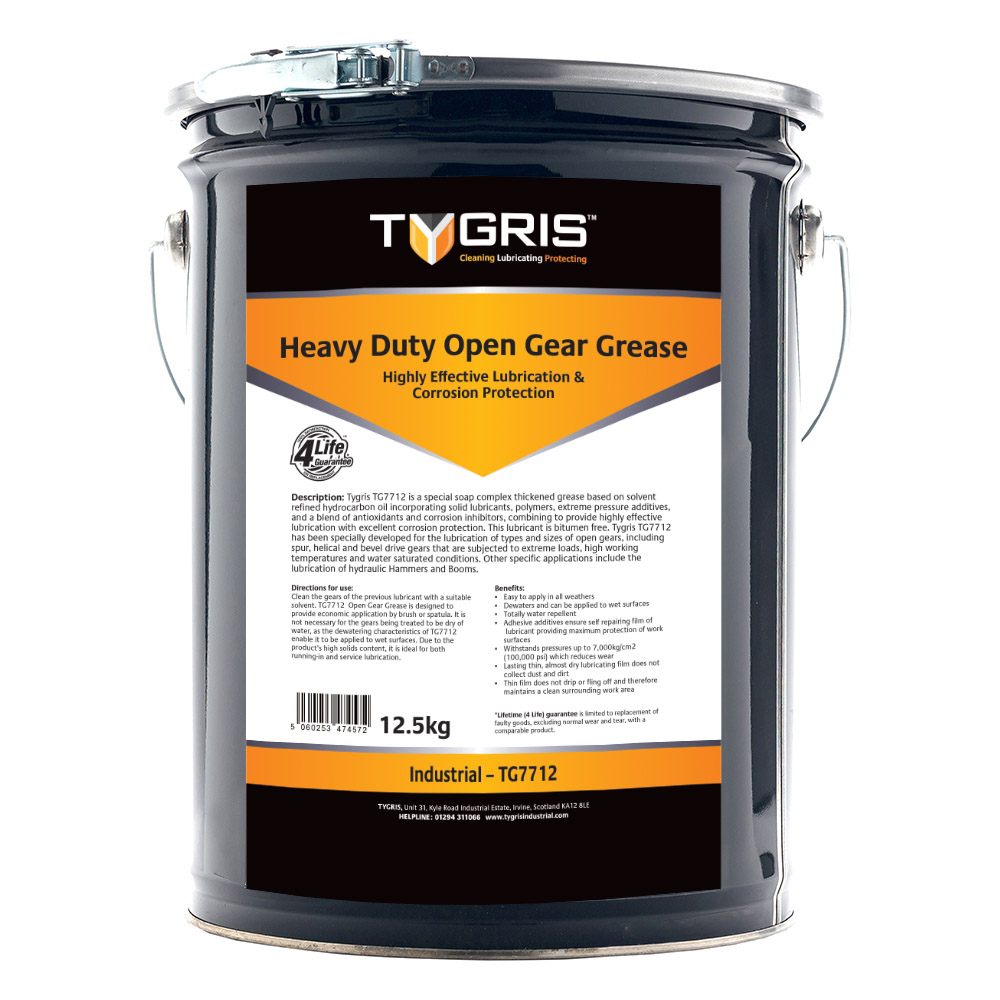 TYGRIS Heavy Duty Open Gear Grease 2.5 - 12.5 Kg TG7712 