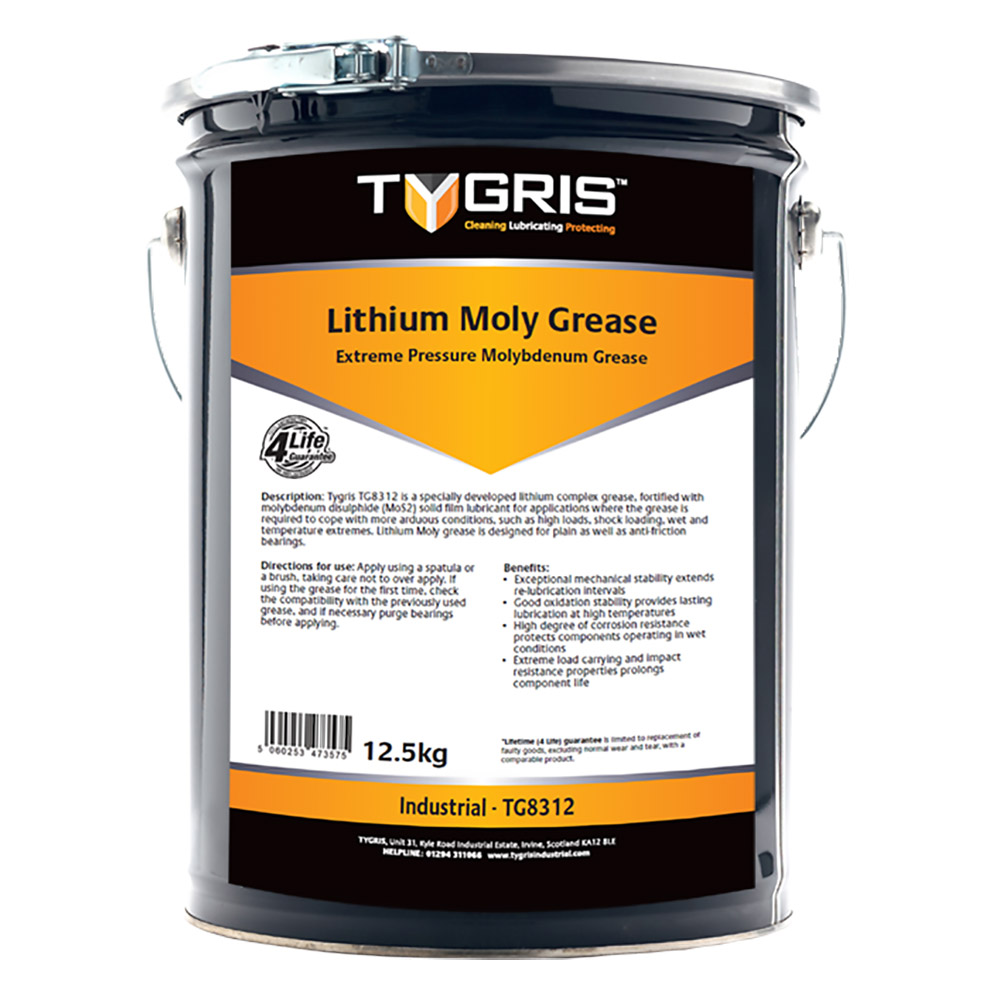 TYGRIS Moly Lithium 2 Grease - 12.5 Kg TG8312 