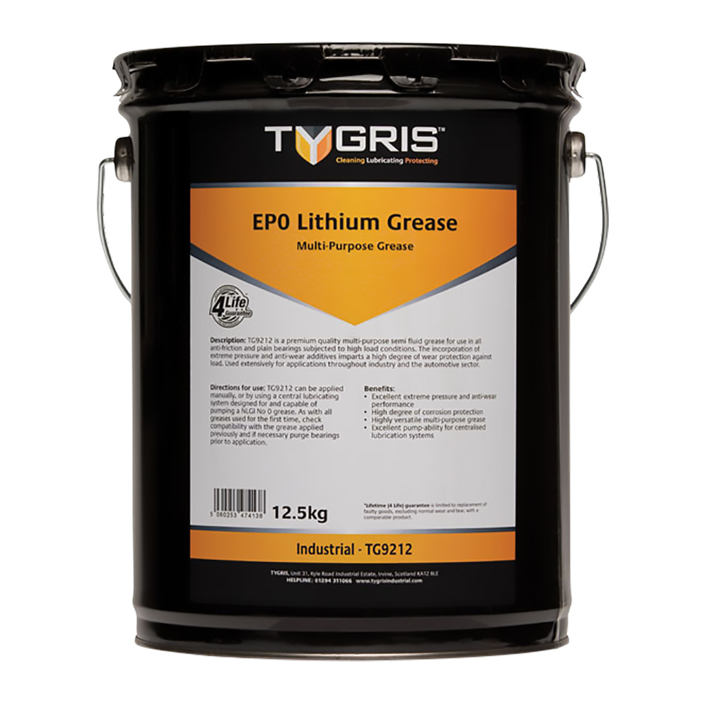 TYGRIS Lithium EP0 Grease - 12.5 Kg TG9212 