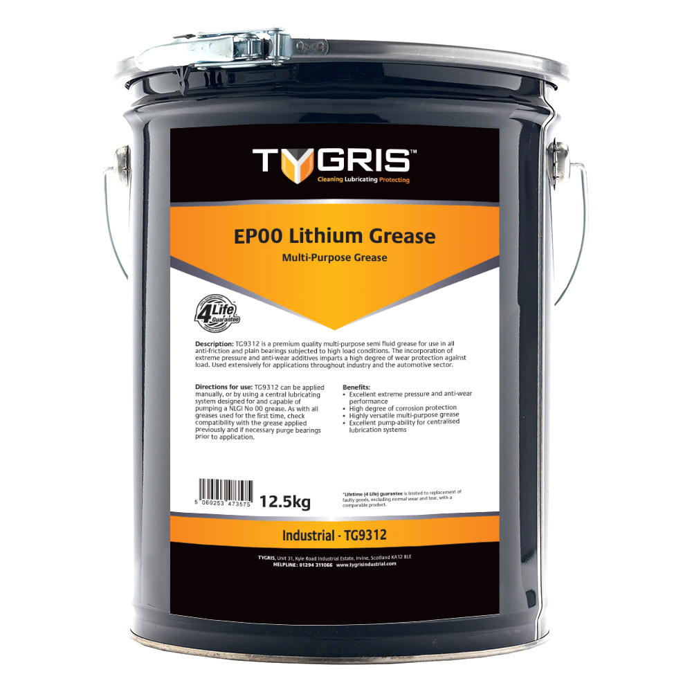TYGRIS Lithium EP00 Grease - 12.5 Kg TG9312 
