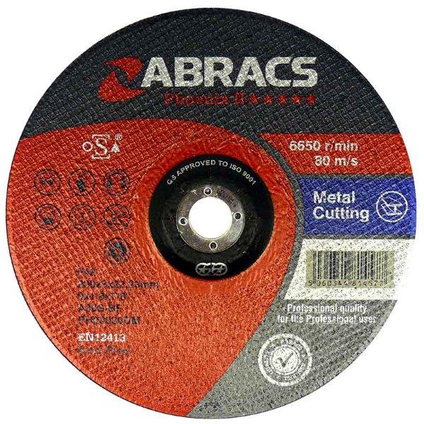 Abracs  PHOENIX II 300mm x 3.5mm x 20mm FLAT METAL CUTTING DISCS