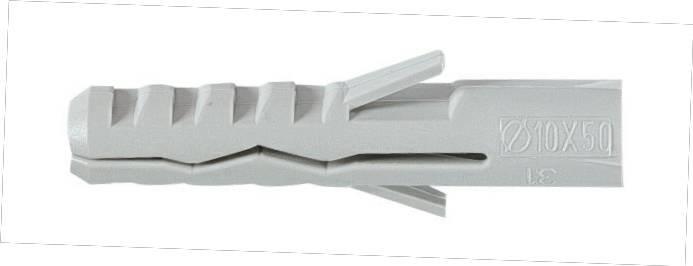 JCP  10 x 50 Nylon Wall Plugs - Suitable for Solid base Materials
