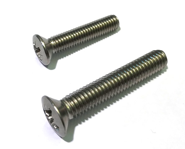 M4 X 10 POZI RAISED CSK M/C SCREWS A2     DIN 966